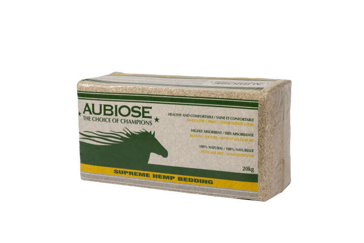 AUBIOSE Hanfeinstreu ohne Eukalyptus für Pferde 20 kg